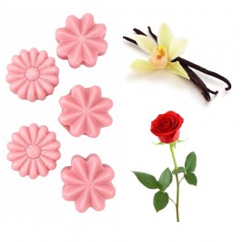 Wax melts 5 τεμαχίων με άρωμα Βανίλια Τριαντάφυλλο